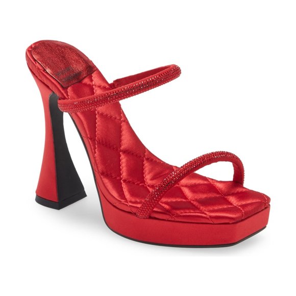Jeffrey Campbell Shoes - Jeffrey Campbell | Red Movie Slide Sandal Heels